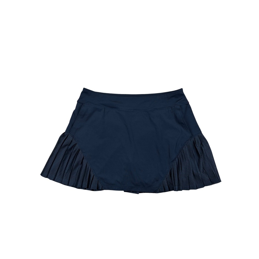 Under Armour HeatGear black Pleated Mesh Athletic Tennis Skort Womens Large
